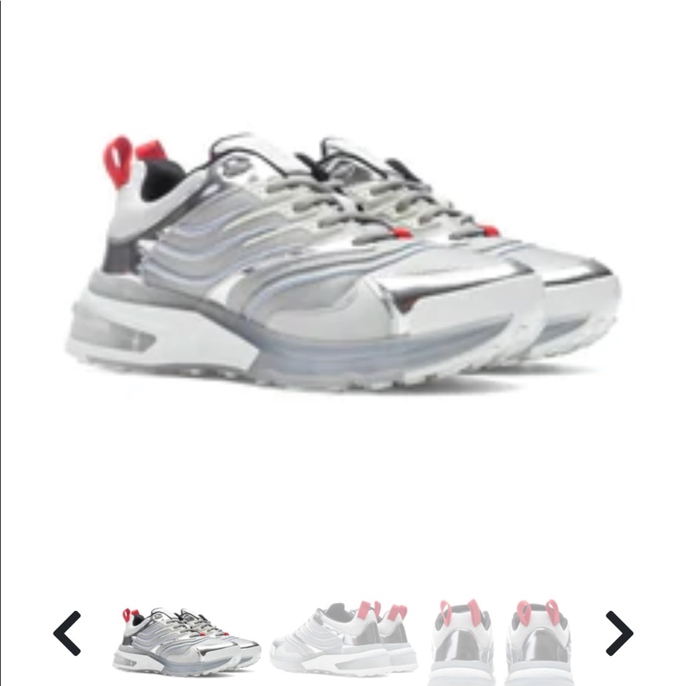 GIVENCHY GIV 1 RUNNER - SILVERY Size US 11  or EU 44
